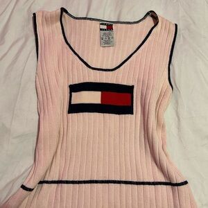Tommy Hilfiger Light Pink Ribbed Top